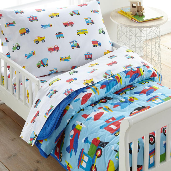 Wildkin Kids Cotton Toddler Comforter Set Soft & Lightweight, Fits Standard Crib