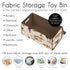 Country Sweet Jojo Designs Cowboy Wild West Boy Small Fabric Toy Bin Storage Box Chest For Baby Nursery or Kids Room
