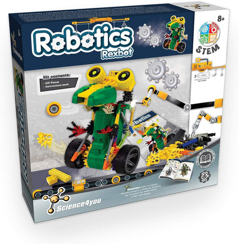 Science4you Robotics Rexbot - Robot Building Toy Kit with 106 Pieces for Kids Age 8-14, STEM Science Toy