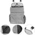 YARNOW Cradle Diaper Bag Bed Organizer Hanging Nursery Storage Pouch Gray for Diapering and Crib Use