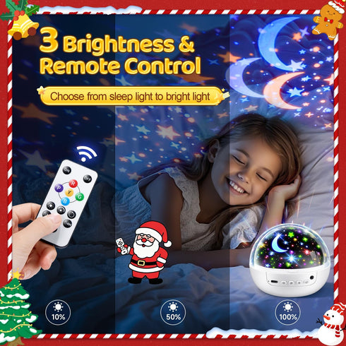 COOLNIGHT 93 Lighting+3 Remote+Dimmable+360 Boy Room Decor, Films Toddler Room Decor, Slient Nightlight for Baby
