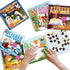 6PCS 4-8 48 Bible Paint by Stickers for Kids Ages VBS Crafts Sticker by Number Puzzle Activity Book Christian Gift