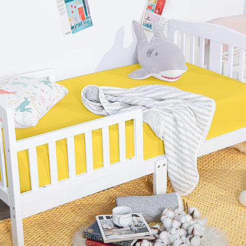 NTBAY 100% Brushed Microfiber Fitted Crib Sheet, Super Soft 28x52 Crib Sheet for Standard Crib and Toddler Mattresses