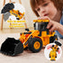 JOYIN 3-PCS Toddler Toy Construction Vehicles - Excavator, Dump Truck, Loader with Moveable Claw & Lifting Back