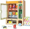 TOP BRIGHT Wooden Vending Machine Play Set, Play Food for KidsPretend Play