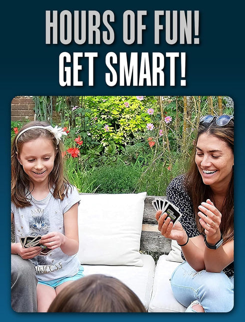 100 PICS Smart Cards Countries - 7 Games in 1, Memory Quiz, Travel Game for Ages 5+, 1-8 Players