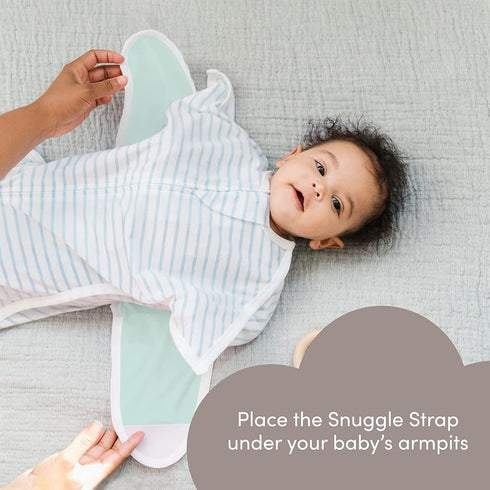 SleepingBaby Zipadee-Zip Snuggle Strap, Wearable Blanket Accessory for Transition Swaddle, One Size, Mint