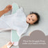 SleepingBaby Zipadee-Zip Snuggle Strap, Wearable Blanket Accessory for Transition Swaddle, One Size, Mint