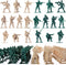 200PCS Army Men Toy Soldiers, Plastic Action Figures, 10 Poses Yellow and Green Soldiers Playset