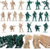 200PCS Army Men Toy Soldiers, Plastic Action Figures, 10 Poses Yellow and Green Soldiers Playset