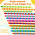 60 Packs Sotiff Wacky Track Fidget Toy Fidget Links Colorful Snake Toy Gift for Kids Adult Autism Stress Relief Therapy