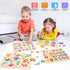 Montessori Wooden Peg Puzzles for Toddlers 2 3 4 5 Year Old, 4 Pcs Kids Educational Toys Preschool Learning Activities-Alphabet, Shape, Number and Dinosaur, Baby Puzzle Gifts for Boys Girls
