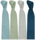 100% 47x 47 (4 Pack Featherhead Cotton Muslin Swaddle Blankets for Baby Girl - Large - Pre-Washed, Soft, & Breathable