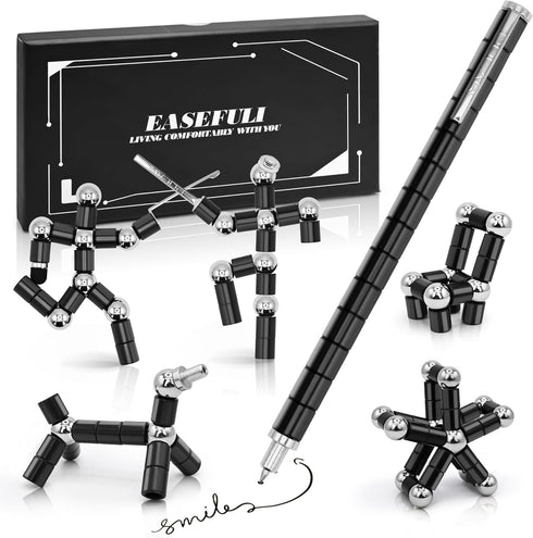 Magnetic Fidget Pen, Deformable Metal Stress Relief Gadget for Adults & Teens,