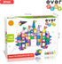 Everplay 140 pc Castle Rocket Magnetic Tiles with Car Set, Building Block Toys for STEM Educational Learning