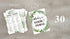 Bridal Shower Game Cards, Tropical Jungle Theme Engagement Party Cards, Set of 30 Cards (Leaf011)