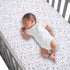 Organic Cotton Crib Sheet with Trendy Terrazzo Design