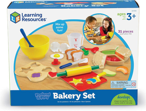 Set 31 3+, Learning Resources Pretend & Play Bakery - Pieces, Ages Toddlers Bakery Toys, Preschool Food Kitchen