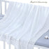 47x47 Booulfi Baby Blanket White Receiving Blanket Baptism Christening Towel for Newborn Girls Boys, White Cotton Knit