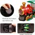 KidsMind 3-5,Bump 360 1 3 4 5 6 Electric Steam Train Toy for Toddlers and Go Truck w/Steam Locomotive,Smoke,Light