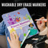 Kids Travel Educational Activity Book with Washable Markers - Car and Airplane Activities, Learning Toys for Ages 4-6