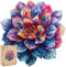 Wooden Puzzle for Adults - Gem Flower Wooden Jigsaw Puzzles (200pcs), Beautiful Gift for Family Game
