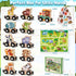 1 2 3 Set 2-3-4 1+ Toys for Year Old Boys Girls, Montessori Toys Magnetic Wooden Train Gifts for Year Old Boy Girl