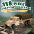 SIGHTEEDA 3D 118 6-12 Pull-Back Adventure Truck Wooden Puzzle - Pcs STEM Building Model Kit for Kids Ages | All-Terrain