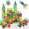 Magnetic Tiles, 96 Pcs Magnetic 3D Building Blocks - Educational Puzzle Magnets Toys for Girls Boys Ages 3+