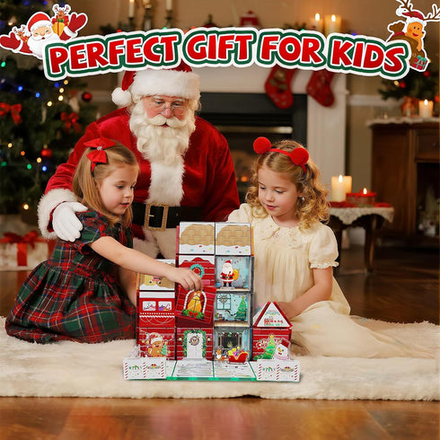 61 Set MAYAPHILOS PCS Christmas Magnetic Tiles with Storage Bag, Building Blocks with Santa, Snowman, Deer, Gingerbread