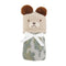 Mud Pie Baby Chenille Bear Hat and Blanket Set, Brown, 0-6 Months