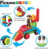 Picasso Toys 116pc Hedgehog Construction Building Blocks Toy Set Interlock Tiles with Idea Book, 4 Action Figure Characters, 4 Decorative Eyes STEM Learning Kit Playset for Boys Girls 3 and Up PTB116