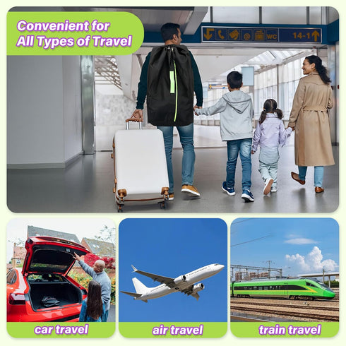 2pcs Saranna Car Seat Travel Bag for Airplane: Car Seat Bags for Air Travel Fit All Car Seats, Infant Carriers