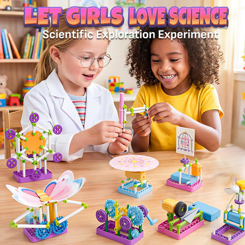 100+ 5 6 7 8 10 5+ (8018E) SMILESSKIDDO Girls Science Kit for Kids Ages | STEM Toys for Girl | Birthday Gift Ideas