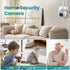 PBSEV 1080P Setup, Security Camera Indoor Wired, Pan/Tilt Control, Two-Way Audio, Clear Night Vision, Easy SD/Cloud