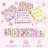34 Pack Set: 4 (30" 30") 30 Omilion Baby Receiving Blanket Flannel Cotton Blankets x & Infant Washcloths - Mixed