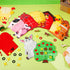 24 Pack Farm Animals Tic Tac Toe Board Game, Felt Barnyard Party Favors for Farm Themed Supplies