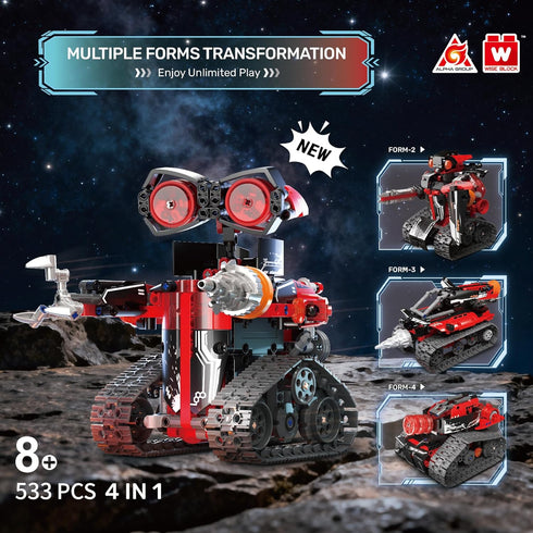 8-12, 533 Set 8+, 8 9 10 11 12+ Robot Building Kit, STEM Robotics for Kids Ages Pcs Robot Kits Erector Rc Toy for Kids