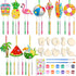 JellyArch 30 Pack Summer Wind Chime Making Kit for Adults Make Your Own