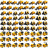 Libima 72 Pcs Construction Toys for Construction Party Favors, Fire Fighting Vehicles Tractor