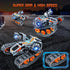 HOGOKIDS 5 in 1 STEM Building Set with LED Light - APP & Remote Controlled Cars Building Toys Kit, RC Robot Tank Sleigh
