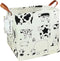 FANKANG Square Nursery Hamper Storage Bins - Foldable Canvas Laundry Basket with Waterproof PE Coating for Children