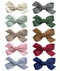 Baby Girls Hair Bows Clips, 10pcs Fully Lined Alligator Barrettes Hair Accessories for Infants Toddlers by Cherssy