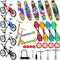 Skylety 31 Pieces Mini Finger Toys Set for Boy Girl, Includes Finger Skateboards, Bikes, Mini Scooters