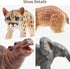 Toymany 12PCS Baby Figurines Forest Animals, Realistic Woodland Figures Toys Includes Elephant, Giraffe, Mountain Lion,