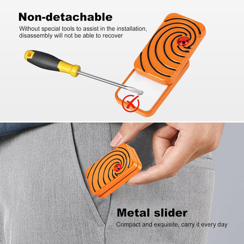 Magnetic Fingertip Slider -Infinite Magnetic Slider, EDC Fingertip Toy, Metal Portable Stress Relief Tool for Adults