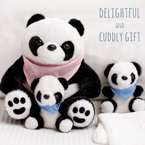 5 Set Mommy, 2 3 4 5 3-9 Perfectto Design Panda Stuffed Animal Bear Plush Toy for Girls PCS - Babies, Bag, Blanket