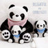 5 Set Mommy, 2 3 4 5 3-9 Perfectto Design Panda Stuffed Animal Bear Plush Toy for Girls PCS - Babies, Bag, Blanket