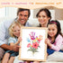 CHERRY CHEERS 3 6 Flower Bouquet Handprint Art Kit, Special Unique Sheets with Floral Design, DIY Keepsake Craft Gift