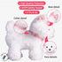 Little Jupiter Pet Plush Set with Purse, Reversible Sequins & Charm - Stuffed Animal Toy for Kids Ages 4-7 (White